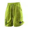 2026 Novo Verão Tendência Secagem Rápida Roupa de Trabalho Shorts Casuais Camelo Claro Verde Fluorescente Rosa Pêssego Verde Estrelado Preto Obsidiana