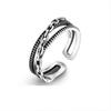 Anillo de acero de titanio de moda para hombre, estilo japonés y coreano, con personalidad, anillo único, anillo de hip hop para estudiantes, mujeres, celebridades de Internet, anillo Mobius.