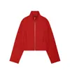 Ropa Europea y Americana Transfronteriza para Mujer AliExpress Venta Caliente Moda Casual Tendencia Chaqueta Bomber de Manga Larga con Cuello Alto Abrigo