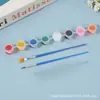 Conjunto de Tintas de Vidro DIY Novo Transfronteiriço Tinta à Prova d'Água Sem Cozimento 12 Cores 3ml Tinta Acrílica Aquarela Grafite