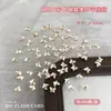 Joyería de Arte de Uñas Mariposa de Cristal Colorida Transparente Estéreo Blanco Champaña Rosa Planos Diamante DIY Accesorios de Diamante para Uñas Portátiles