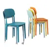 Silla de Plástico para Uso Doméstico, Engrosada con Respaldo, Estilo Moderno Minimalista de Lujo Ligero, Adecuada para Salas de Espera, Comedores y Salas de Estar