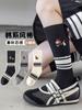 Calcetines para Niños Primavera y Otoño Calcetines hasta la Pantorrilla Niñas Medias Bordadas de Doble Aguja Moda Otoñal para Niñas Calcetines Altos Venta al por Mayor