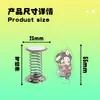 Acrílico elástico música personalizado doble cara animación caricatura estrella periférico pequeño regalo llavero pegatina para refrigerador