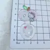 Tenedor y Cuchara de Manzana Hielo Transparente DIY Accesorios Hechos a Mano Lindas Decoraciones de Dibujos Animados Funda de Teléfono Agujero Decoración de Cabeza de Zapato Venta al Por Mayor