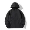 Ropa de Protección Solar para Montaña al Aire Libre para Hombre Transpirable Ropa para la Piel Sombrero Desmontable con Pegamento Negro Ropa de Protección Solar para Mujer Impermeable Protección UV