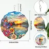 Amazon Sino dos Ventos Rotativo 3D Pendurado Decoração de Jardim Exterior Varanda de Casa Sino dos Ventos de PVC Ornamento Pendurado de Jardim