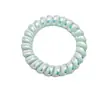 Anillo para el pelo de línea telefónica de sirena de dos colores alta elasticidad cara brillante combinación de colores coloridos cuerda para el pelo sin costuras banda para el pelo