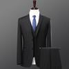 Traje para Hombre Negro Traje de Negocios para Hombre traje para Hombre de Alta Gama Traje Profesional de Vestir azul marino Ropa de Trabajo Chaqueta