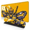 Mouse Pad Grande de Jogo Gundam Desenho Animado para Meninos Borda Travada Tapete de Mesa Antiderrapante Borracha Mouse Pad Resistente à Sujeira Borracha Natural