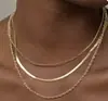 Corrente Cuban Link Cruzada Corrente Paperclip Colar em Camadas Ajustável Personalizado Corrente para Clavícula Tendência Joias Estilo Ins