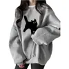 Sudadera Gris de Terciopelo para Mujer Otoño e Invierno 2025 Nueva Engrosada Estilo Coreano Estilo Perezoso Chaqueta Oversize al por Mayor