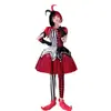 Fantasia de Halloween Circo Fantasma Palhaço Fantasia Cosplay Vestido Adulto Roupa de Palco de Carnaval Fantasia de Apresentação