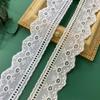 Renda de algodão de 3,5 cm de largura renda de algodão acessórios artesanais diy bordado de borboleta borda decorativa para roupas