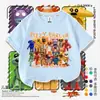 Camiseta Infantil de Manga Curta Tema Restaurante da Suzi Verão Homem Melancia Desenho Animado Meninos Top 100% Algodão