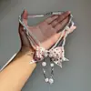 Gargantilha Choker Gravata Vazada de Design de Nicho Europeu e Americano, Colar Longo, Acessório Versátil e de Alta Qualidade para Meninas Modernas