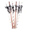 Transfronterizo En Stock Hombre Musculoso Hombre Negro Deportes Desechable Pajitas de Papel Creativas Despedida de Soltero Divertida Decoración Macho