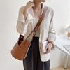 Bolso de Mujer Personalizado Estilo Coreano, Bolso Bandolera de Hombro Único, Bolso de Mano de Nicho de Gran Capacidad, Bolso Cubo de PU Escarchado Versátil de Moda