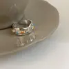 Anillo de Estrella de Mar Estilo Vacaciones de Verano en la Costa para Mujer, No se Desvanece, Nicho, Lujo Ligero, Versátil, Gama Alta, Anillo Abierto para Dedo Índice, Nuevo