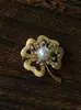 Broche Mariposa de Concha, Gama Alta, Lujo Accesible, Nicho, Simple Elegante, Pin para Ropa, Traje, Accesorios de Ropa de Perla