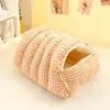 Ninho de Gato Quente no Inverno, Fechado e Seguro, Cama para Cão e Gato, Ninho para Dormir, Saco de Dormir, Edredom, Artefato de Inverno para Animais de Estimação