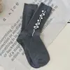 Meias Baise Femininas de Verão Estilo Fino Meias 3/4 Cor Sólida Tendência Algodão Puro Estilo Coreano Meias Listradas com Babado para Mulheres Versátil