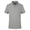 Camisetas de trabalho personalizadas de alta qualidade, absorventes de suor, de secagem rápida, antibacterianas com lama de algas marinhas geladas, camisas polo com colarinho, roupas de trabalho com bordado para grupos corporativos