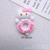 Comida de Brinquedo Desenho Animado Donut Gato Pão Diy Acessórios de Resina Corda de Cabelo Grampo Cola de Creme Capa de Celular Lote