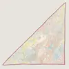 Chal de terciopelo para habitaciones con aire acondicionado, pañuelo triangular de seda para mujer, tacto de alta gama, estilo fino de verano, protección solar premium para el verano