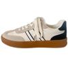 Zapatos Blancos Retro Redondos de Verano 2025 Ligeros de Caña Baja Deportivos de Tabla Primavera Versátiles Casuales Zapatos de Entrenamiento Alemanes