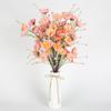 Simulación de flor de mariposa rosa, flor falsa, flor de espuma, decoración de mesa de sala de estar, comercio exterior transfronterizo, flor de seda, flor artificial, decoración de boda, flor