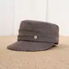 Novo Chapéu Equestre 2026 com Circunferência de Cabeça Grande para Mulheres, Chapéu Versátil de Topo Plano, Emagrecimento Facial, Boné Bico de Pato Vintage Britânico
