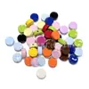 Pintura Acrílica para Agujero Pasante Pastillas Pequeñas Espaciadores Cuentas Accesorios para Manualidades Cadena para Teléfono Móvil Llavero Materiales para Joyería Hecha a Mano DIY