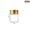 Botella de Vidrio de Borosilicato Alto Botella Tubo de 30 mm con Tapa de Óxido de Aluminio, Botella de Deriva para Pedir Deseos, Botella de Medicina, Botella de Reactivo, Botella Sellada, Botella Dosificadora