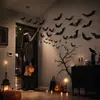 Pegatinas Decorativas de Murciélago Pequeño para Halloween Pegatinas de Araña para Pared Adornos Ambiente para Ventana de Bar Escenografía Accesorios para Fotos