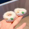 Versión Coreana de la Nueva Bolsa de Expresión de Felpa Amarillo Leche Diadema de Pelo de Gato Estilo Dulce Femenino Diadema de Goma Accesorio para el Cabello