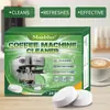 Tabletes Descalcificantes para Máquina de Café Transfronteiriços, Limpador Especial para Máquina de Café, Tabletes Efervescentes para Limpeza de Máquina de Café, Filtro de Manutenção Descalcificante