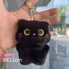 Muñeca de Gato Negro Peluche Chirriante Linda Nueva de Ojos Grandes Bolsa para Niña Bolso Cruzado Bolso de Peluche Bolsa de Juguete