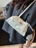 Coreia do Sul Design Nicho Bolsa de Axila Feminina 2025 Nova Moda Bolsa Bowling Portátil Versátil Bolsa de Ombro para Trabalho