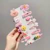 Presilhas de Cabelo Fofas e Luxuosas para Meninas, Presilhas Laterais com Toque de Alto Padrão, Grampos de Cabelo Exquisitos para Crianças, Acessórios de Cabelo de Yiwu