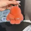 Pingente de Bolsa Coelho de Pelo de Vison Real para Mulheres, Exquisito e de Luxo, Chaveiro de Carro de Coelho de Pelúcia, Boneca Pequena