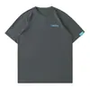 Ropa para Hombre Estilo Coreano Marca de Moda Camiseta con Estampado de Letras para Hombre, Corte Holgado, Estilo Básico Versátil, Algodón Puro, Camiseta de Manga Corta para Pareja