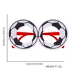 Decoraciones para Partido de Fútbol del Mundial Gafas Aficionados Animando Accesorios para Fotos Jarra de Cerveza Marco de Gafas con Letras de Fútbol