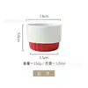 Taza de Espresso Italiana, Cerámica, Sin Asa, Tamaño Pequeño, Taza con Logo Personalizado, Grabada en Relieve, Taza de Agua Apilable