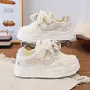 Zapatos Infantiles de Cuero Transpirable 2026 Otoño Nuevas Llegadas Zapatos de Skate para Niños Zapatos Deportivos Casuales Suela Suave Zapatos Blancos para Niñas