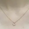 Exquisito Colgante Mini de Media Luna con Diamantes Brillantes Collar Japonés Ultra Fino Fresco para Viajes Estilo Minimalista Estilo Ins Venta al por Mayor