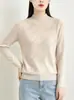 Andy Veludo Trabalho Pesado Letra Strass Estampagem a Quente Camada Interna Camiseta Base Feminina 2026 Outono Novo Estilo Gola Semi Alta Malha Alta Elasticidade Camisa Feminina