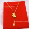 Collar de Moneda de Pony con Hielo Triturado Brillante para Mujer Nicho de Alta Gama Exquisito Temperamento Cadena de Clavícula con Borla Collar Venta al por Mayor