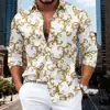 Camisa masculina de manga comprida para primavera e outono, nova camisa masculina solta de manga comprida com elasticidade em quatro direções