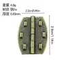Bisagra Sin Tornillos Forma de Oliva Hierro Engrosado Plana Bisagra de Inserción Directa Bisagras de Ferretería Nueva China